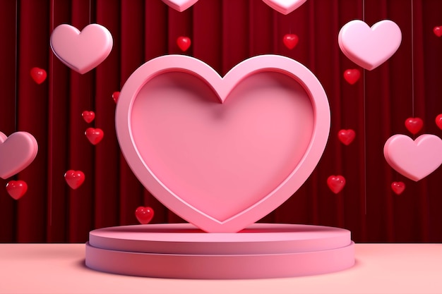 beautiful hearts in studio
