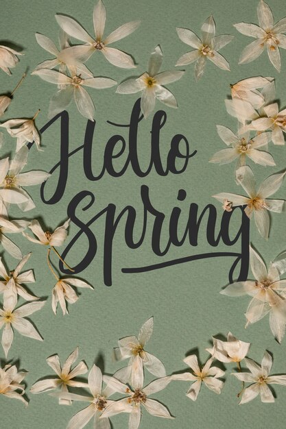 Beautiful hello spring collage