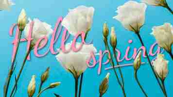 Free photo beautiful hello spring collage