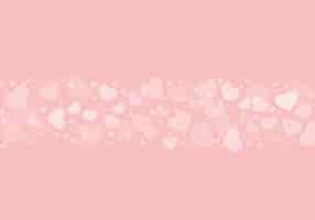 Foto gratuita bella illustrazione di cuori bianchi su uno sfondo o uno sfondo rosa perfetto
