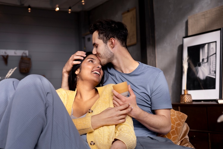 Free Photo beautiful intimacy moment of couple