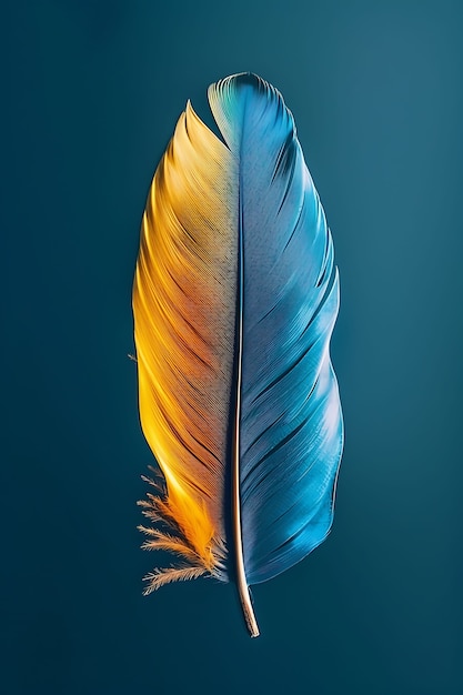 Free photo beautiful isolated feather