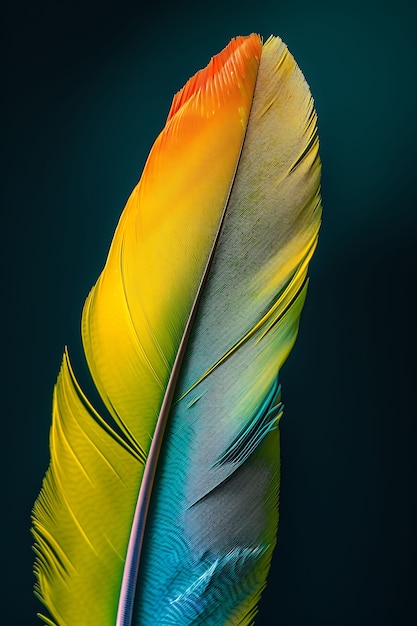 Free photo beautiful isolated feather