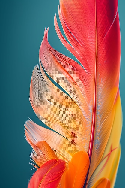 Beautiful isolated feather