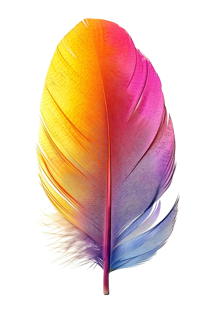 Free Photo beautiful isolated feather