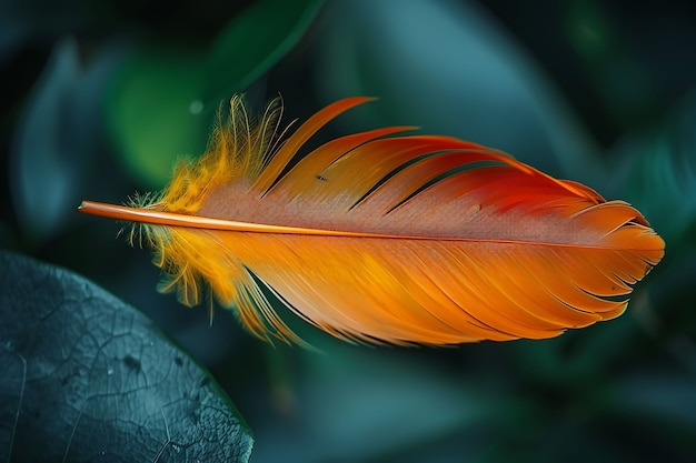 Free photo beautiful isolated feather