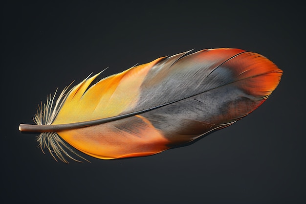 Free photo beautiful isolated feather