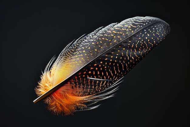 Free photo beautiful isolated feather