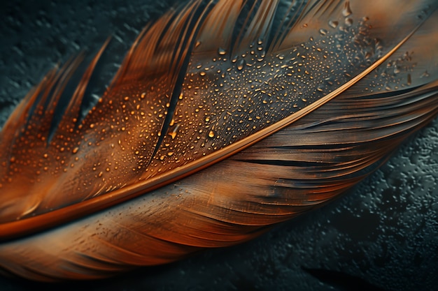 Free photo beautiful isolated feather