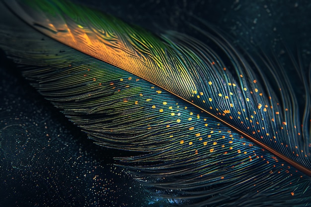 Free photo beautiful isolated feather