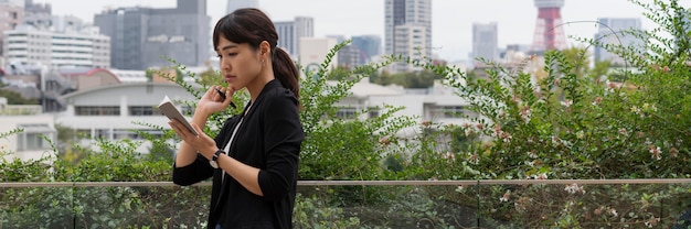 Beautiful japanese woman concept