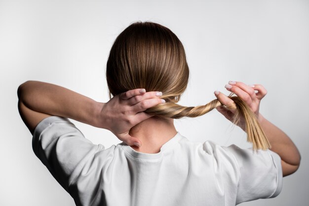 Beautiful keratin treated hair