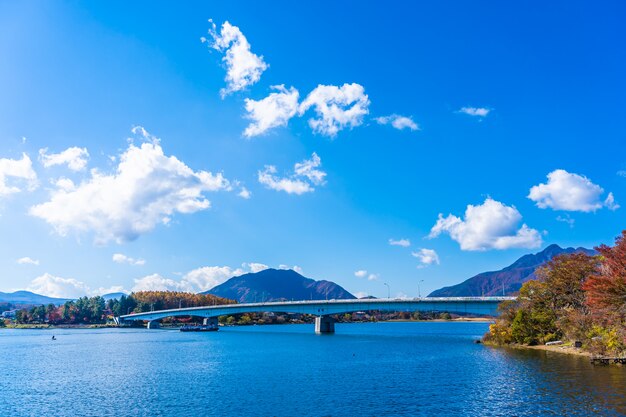 河口湖周辺の美しい風景