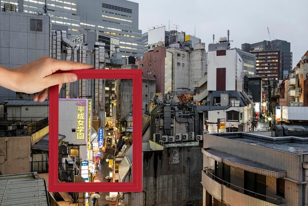 美しい風景が写真のフレームに収められている