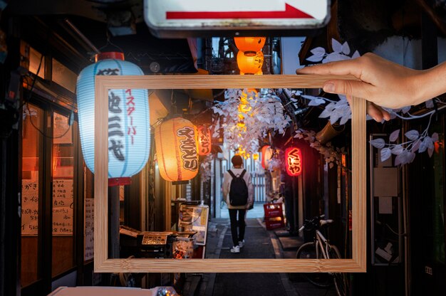 美しい風景が写真のフレームに収められている