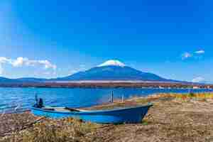 無料写真 山中湖周辺の富士山の美しい風景