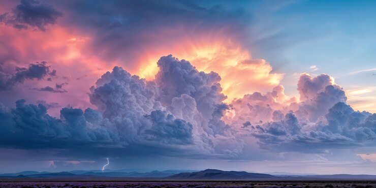 Free Photo beautiful landscape with blue sky