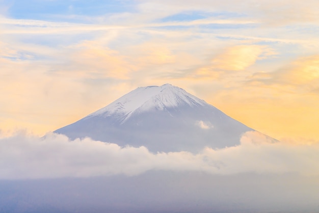 Beautiful landscape with snowy mountain