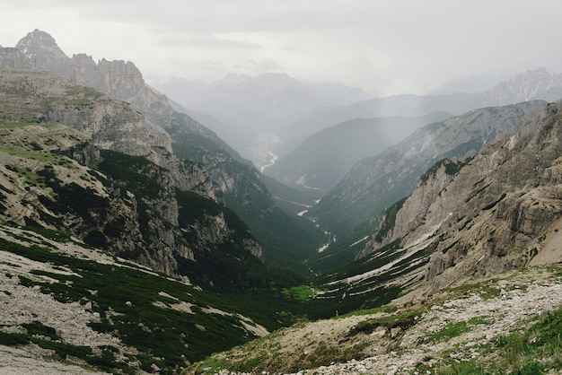 이탈리아 Dolomites의 아름다운 풍경
