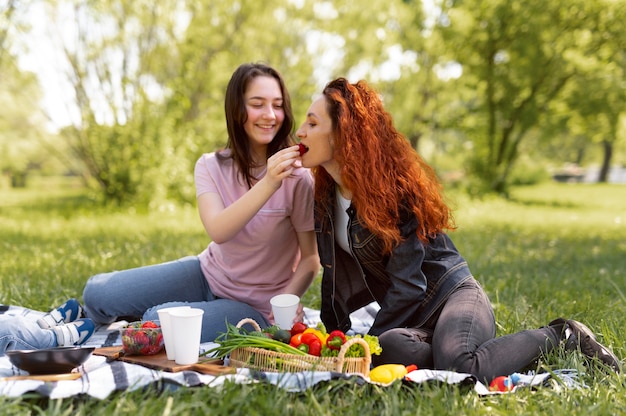 Beautiful lgbt couple spending time together