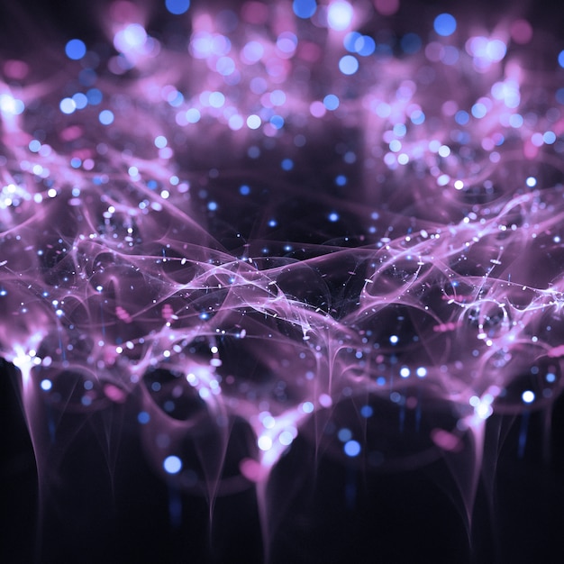 Beautiful lights particles wallpaper