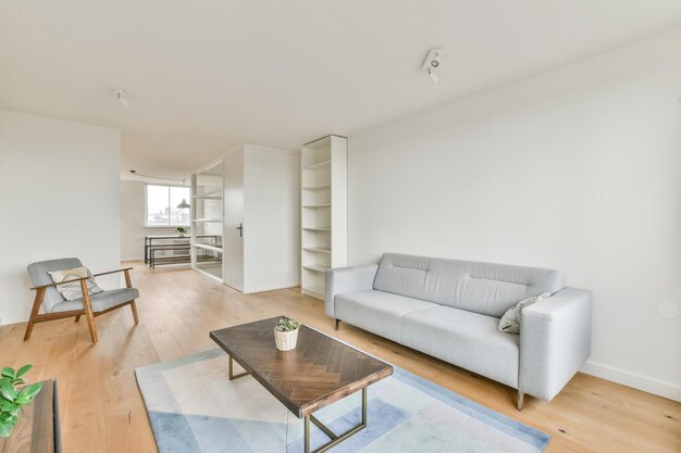 Beautiful living room with a modern interior