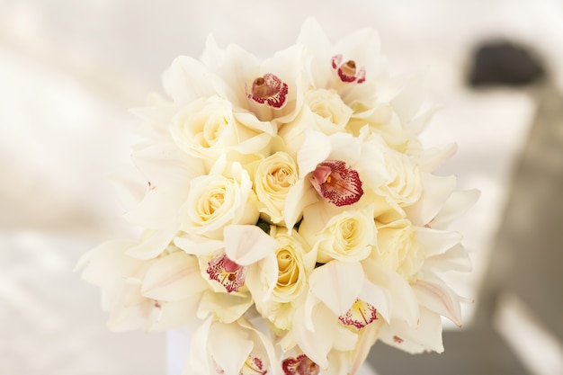 Free photo beautiful luxury bouquet for bride