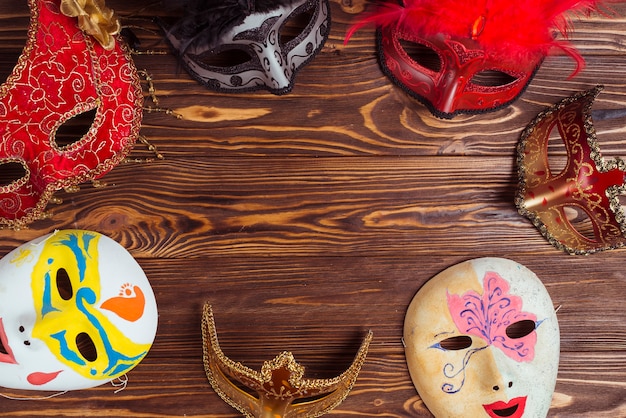 Free photo beautiful masks for carnival