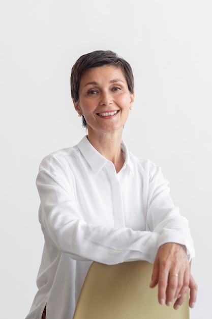 beautiful middle aged woman portrait