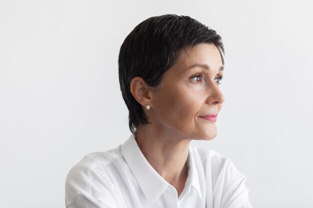 beautiful middle aged woman portrait
