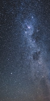 Beautiful milky way in the night sky