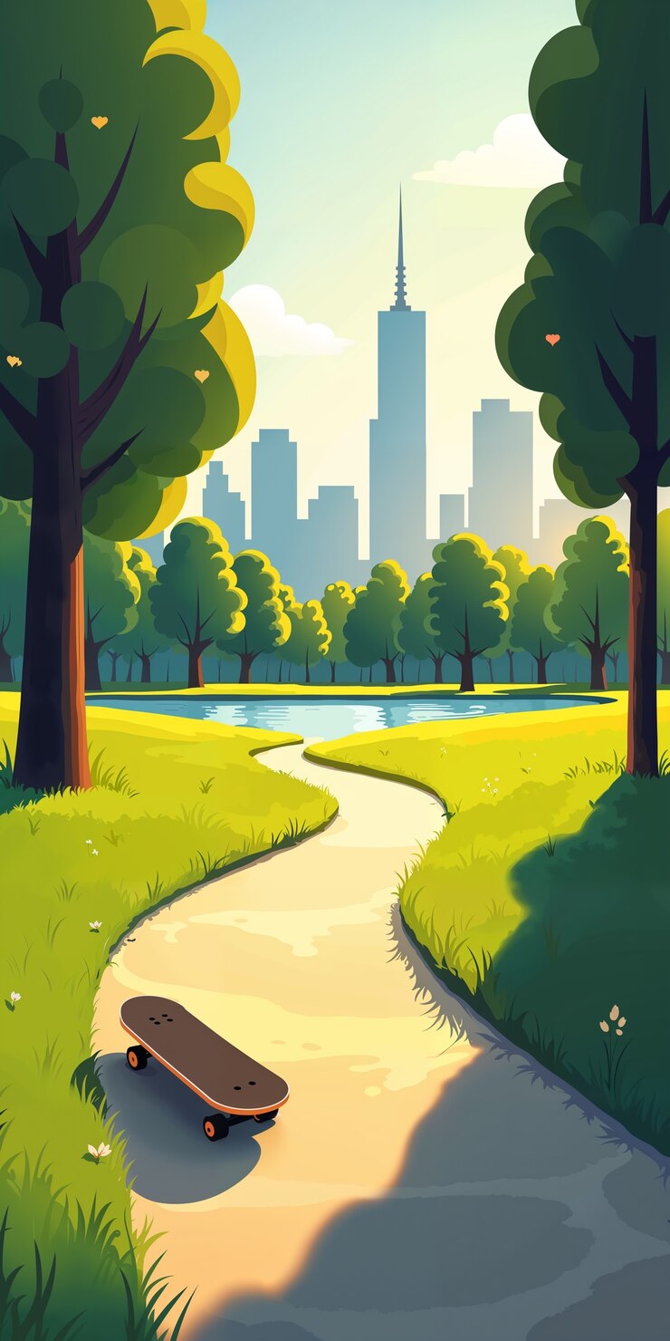 Free Photo beautiful minimalist landscape