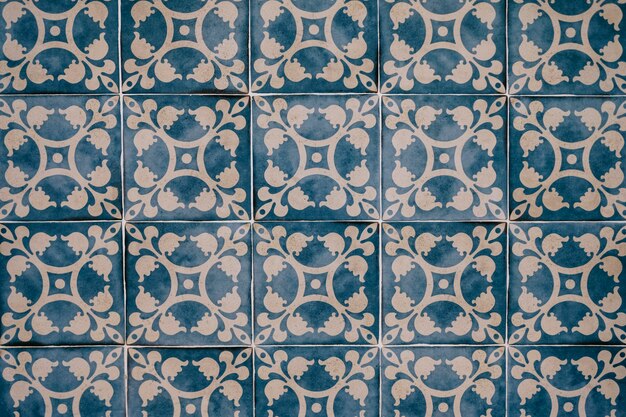 Beautiful moroccan tiles wall for background