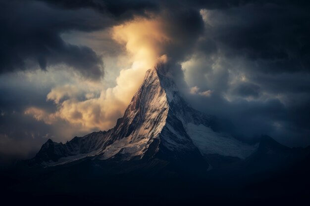 美しい山の風景