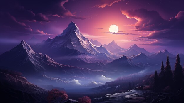 Beautiful mountains landscape