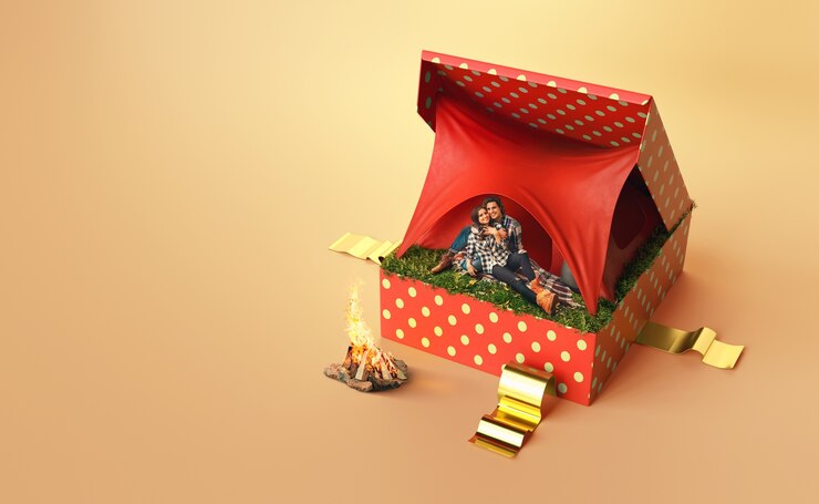 Free Photo beautiful mystery box collage