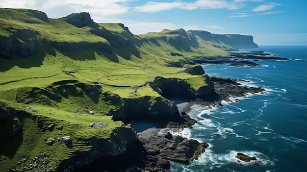 Foto gratuita bel paesaggio naturale dell'isola