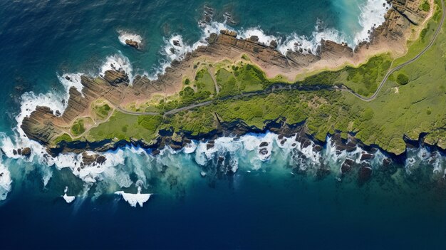 美しい自然の島の風景