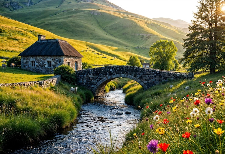 Free Photo beautiful natural landscape