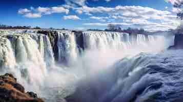 Foto gratuita bellissimo paesaggio naturale di cascate