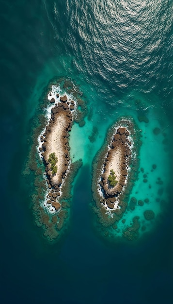 beautiful nature aerial view