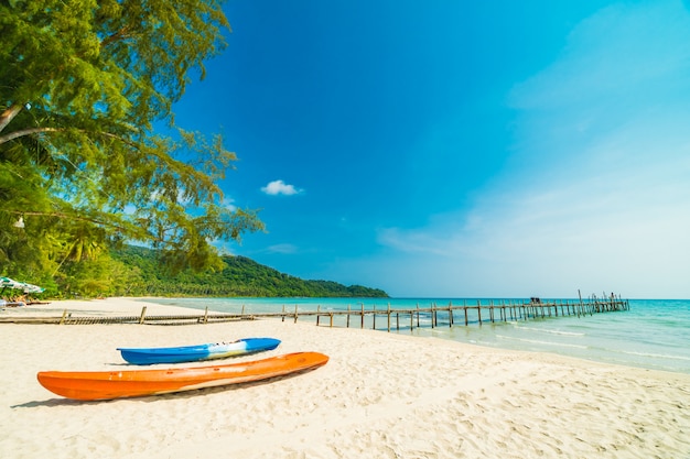 Beautiful nature tropical beach and sea 