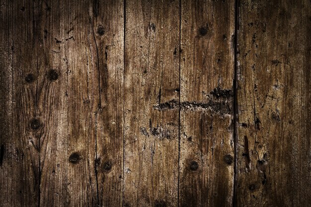 Beautiful Old Antique Dark Wooden Texture Surface Background Backdrop. Copy Space.