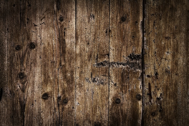 Beautiful Old Antique Dark Wooden Texture Surface Background Backdrop. Copy Space.