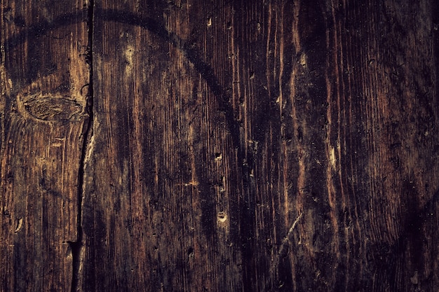 Beautiful Old Antique Dark Wooden Texture Surface Background Backdrop. Copy Space.