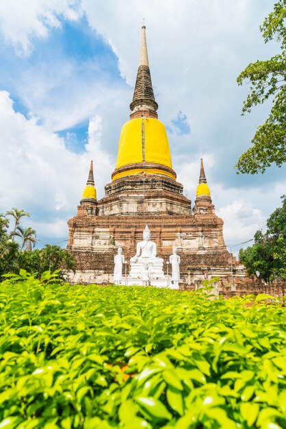 タイのアユタヤの美しい古い建築史跡