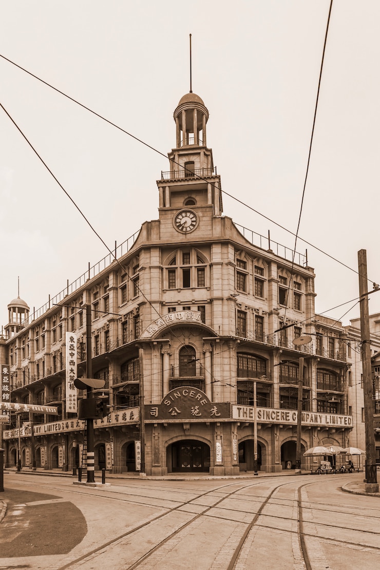 Free Photo beautiful old city view