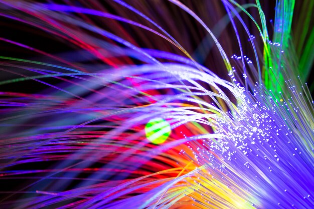 Beautiful optical fiber detail