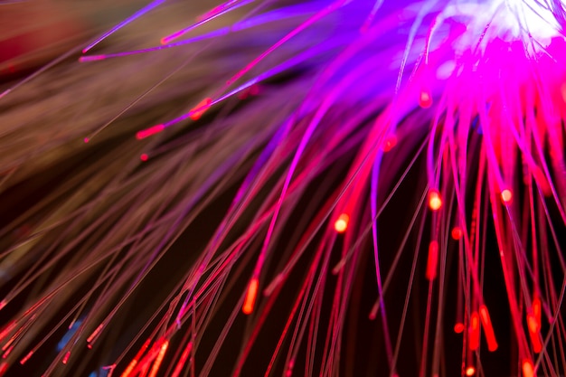 Free photo beautiful optical fiber detail