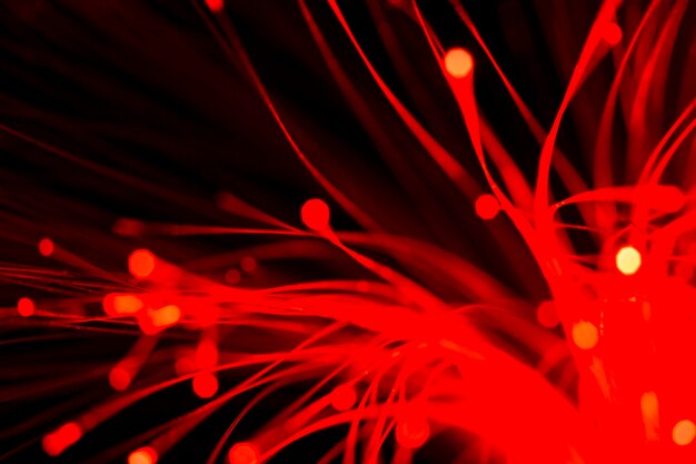 Beautiful optical fiber detail